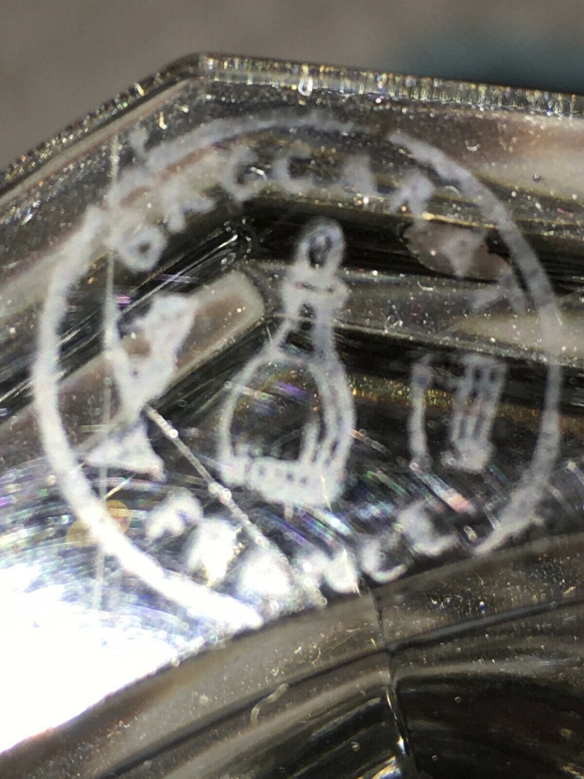 Pair candelabra crystal candlestick Baccarat regency model 5 lights