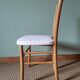 Chaises bistrot anciennes blanches