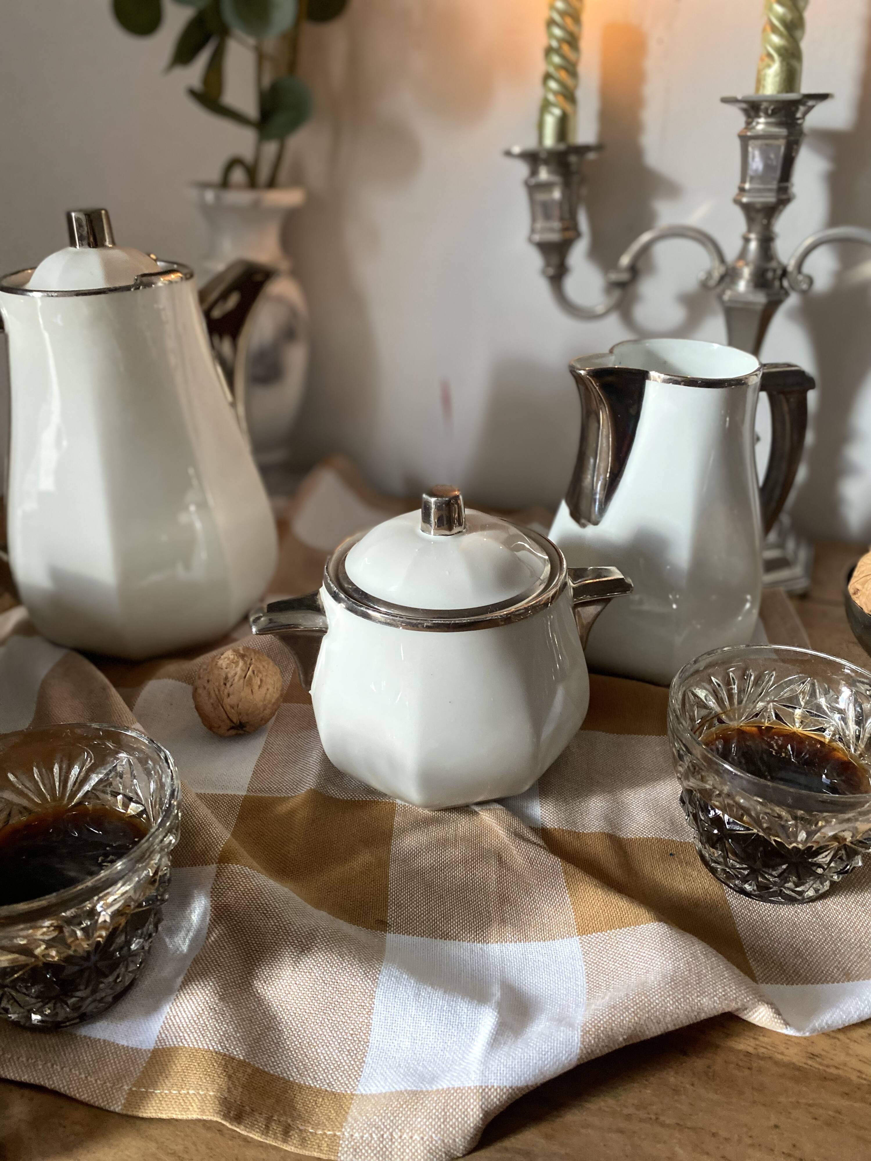 Art Deco coffee service in Aluminite Frugier