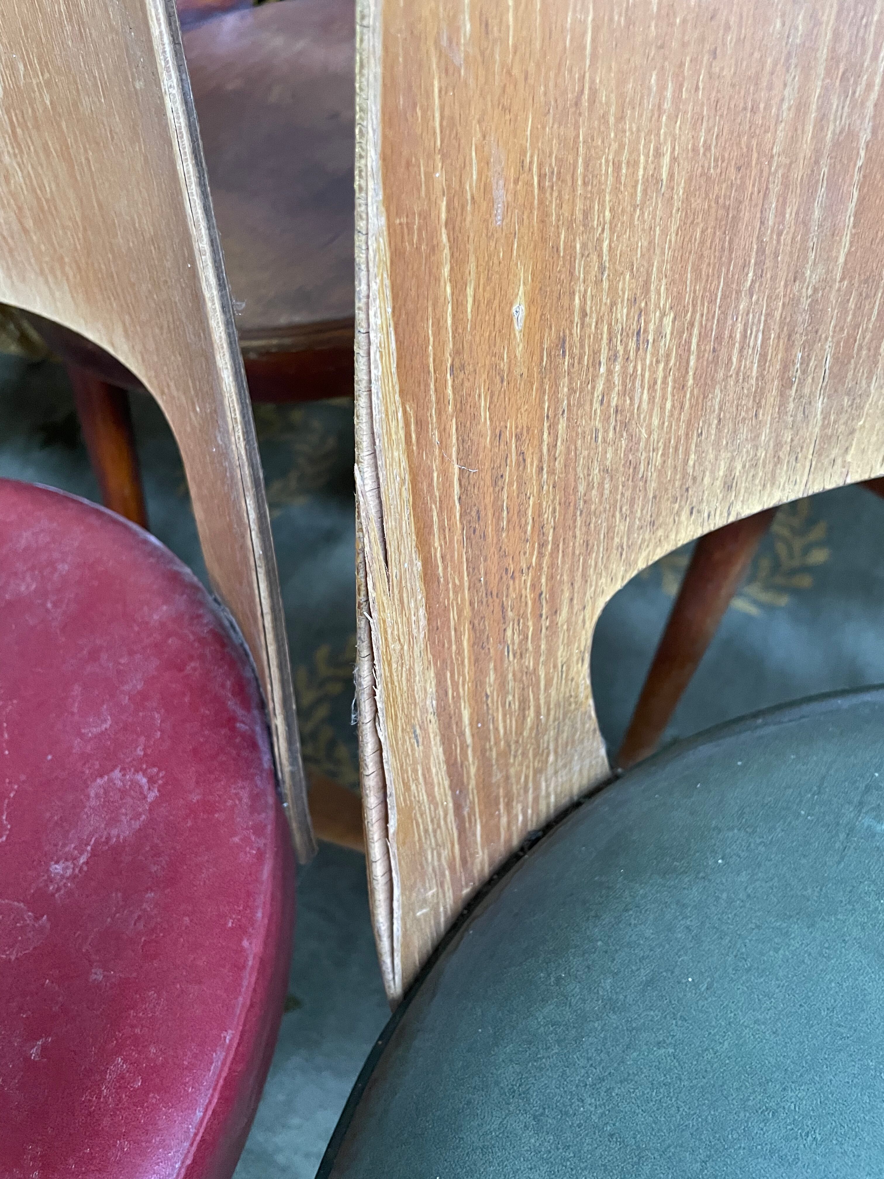 Suite of 12 chairs bistro Bauman "Mondor"