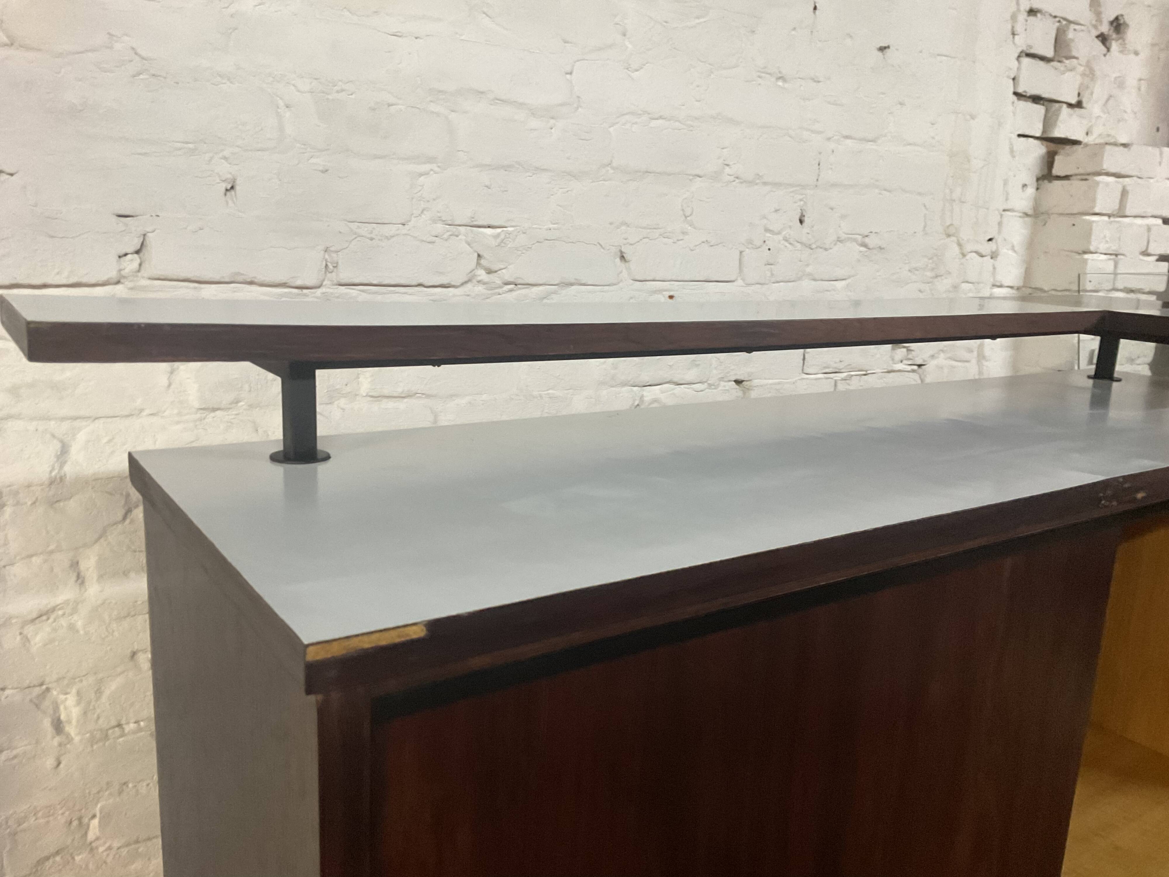 Vintage rosewood bar by Metalform from the 60s
