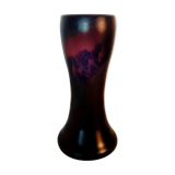 Vase in glass paste glass of the bresle