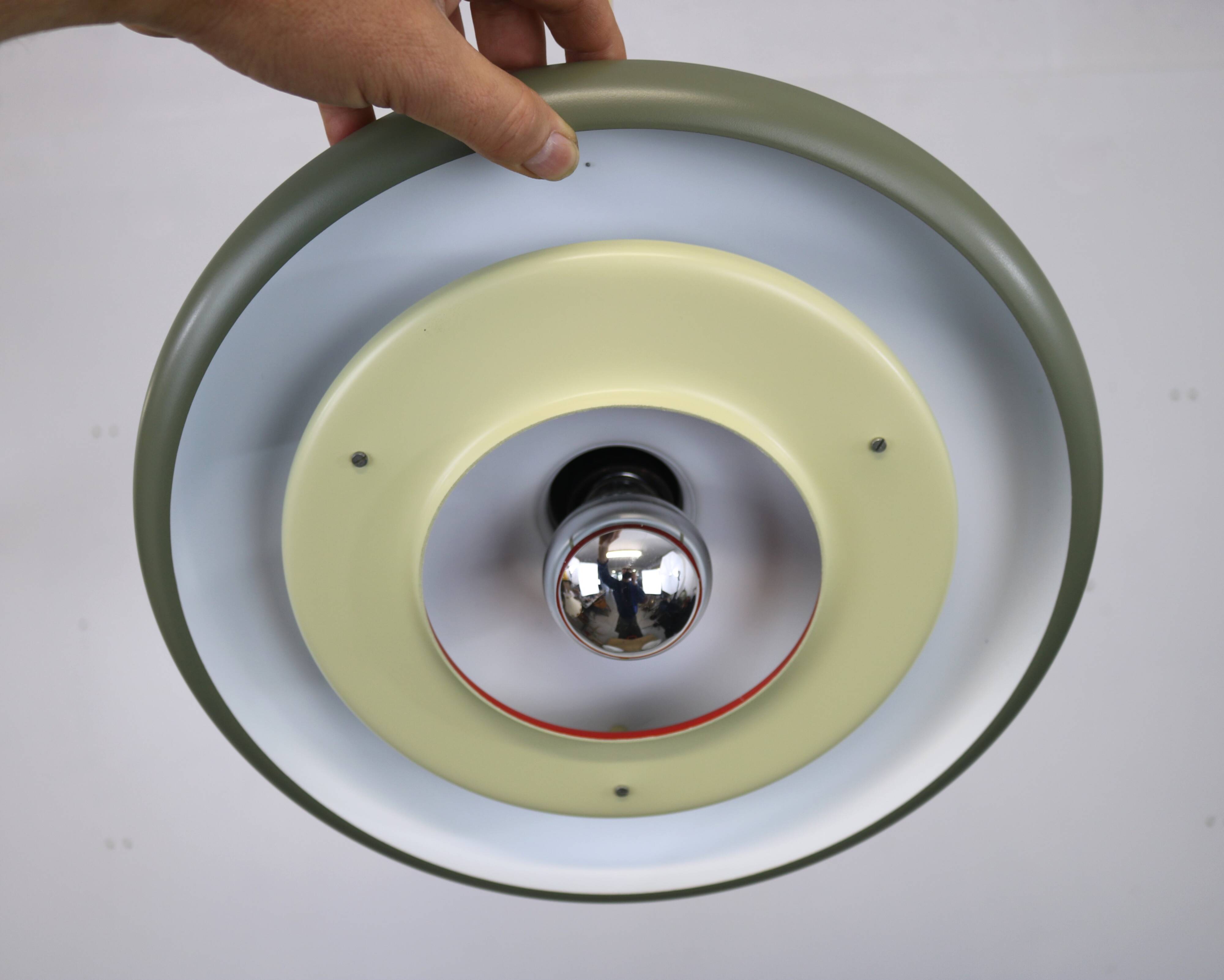 Superbe lampe design vintage Fog & Morup - modèle Optima vert - conçue par Hans Due