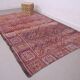 Purple Vintage Moroccan Rug 187 x 296 cm, Berber Handmade Wool Rug Bohemian