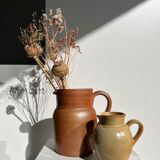 Handmade stoneware pitcher below H: 20cm