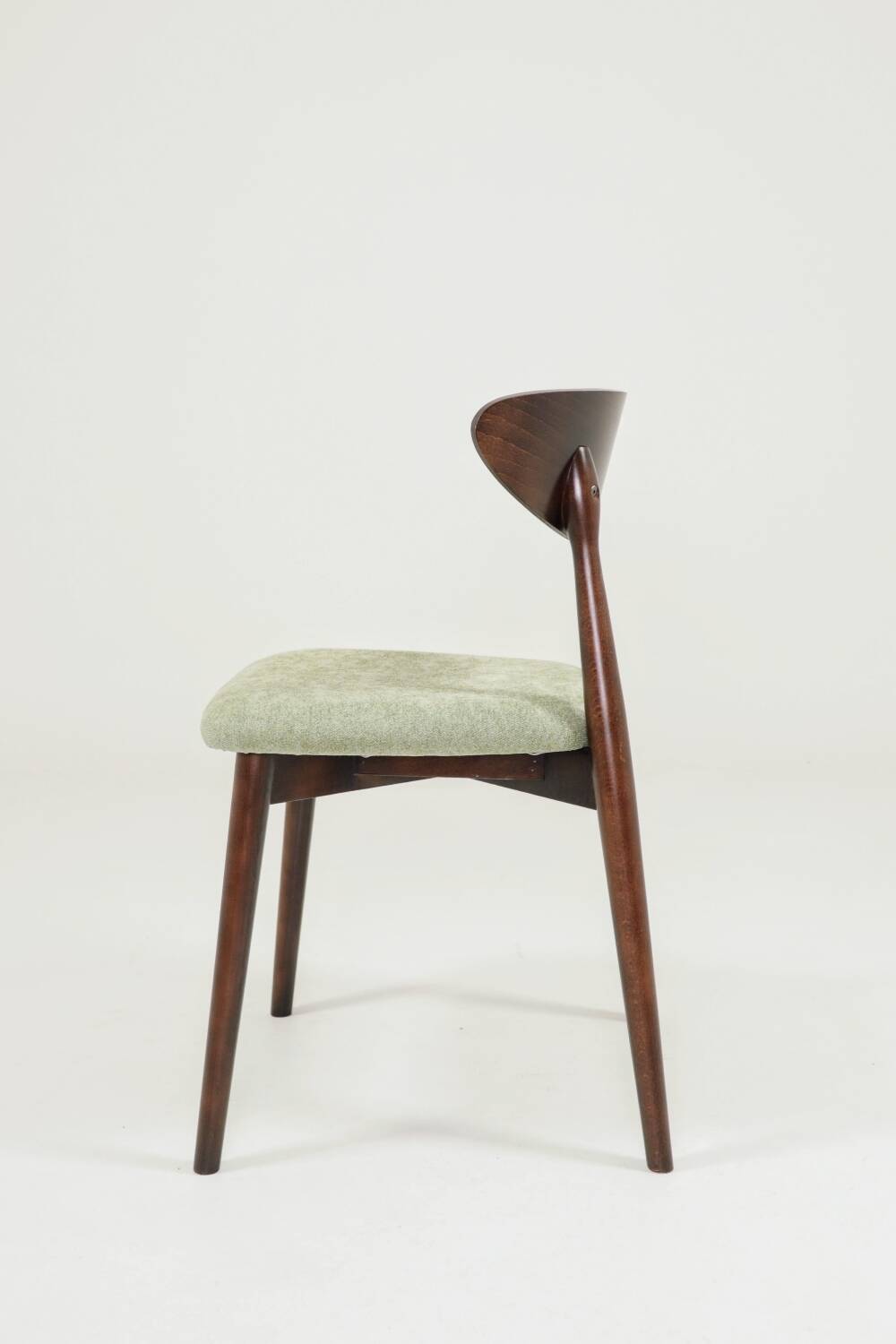 Modern Set of 6 Dining Chairs, Pistachio Farbic 