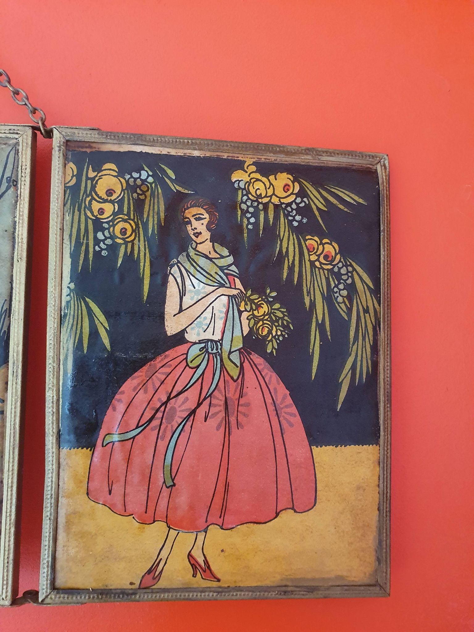 Miroir triptyque de barbier