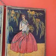 Miroir triptyque de barbier