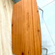 Table basse vintage 1960 Formica teck et pieds laiton