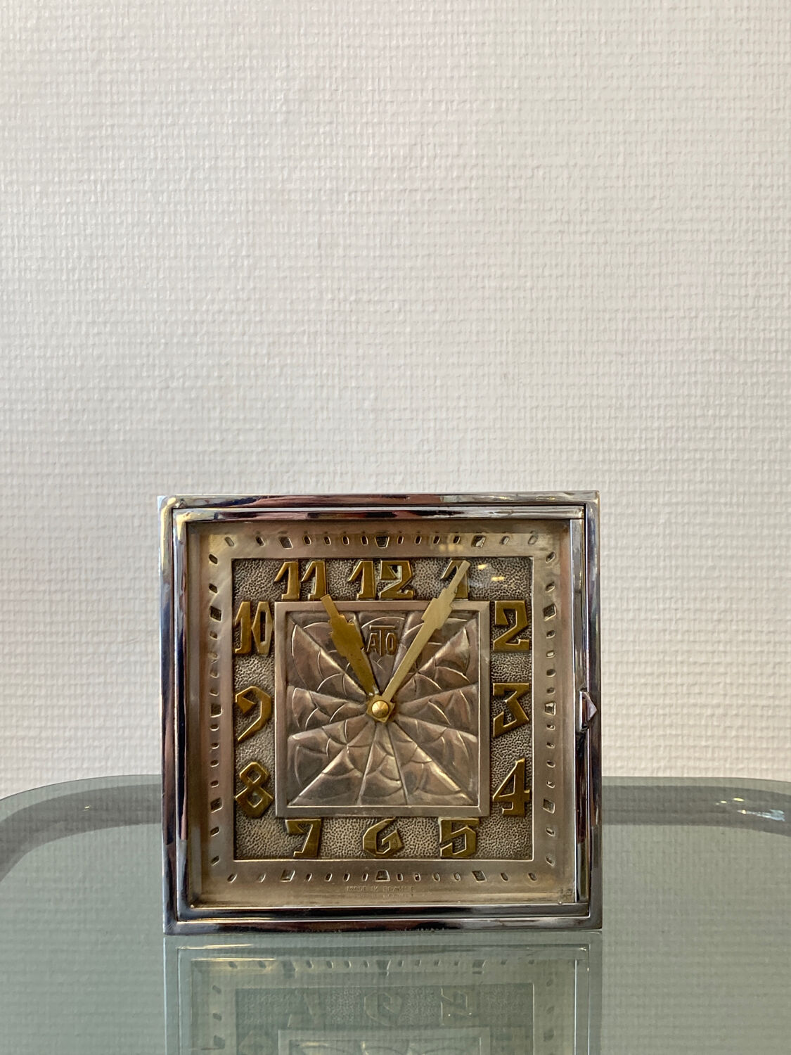 Horloge vintage orange Space age - Décoration