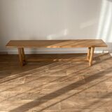 Solid oak bench