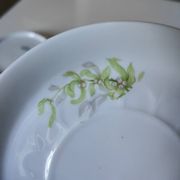 Limoges Christmas saucers