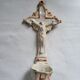 Old Faience Baptismal Font Cross Jesus Christ JHS