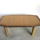 Vintage burl wood dining table, 1980s