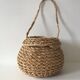 Round bohemian basket