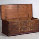 Antique pine wood chest – Central Europe (circa 1900)