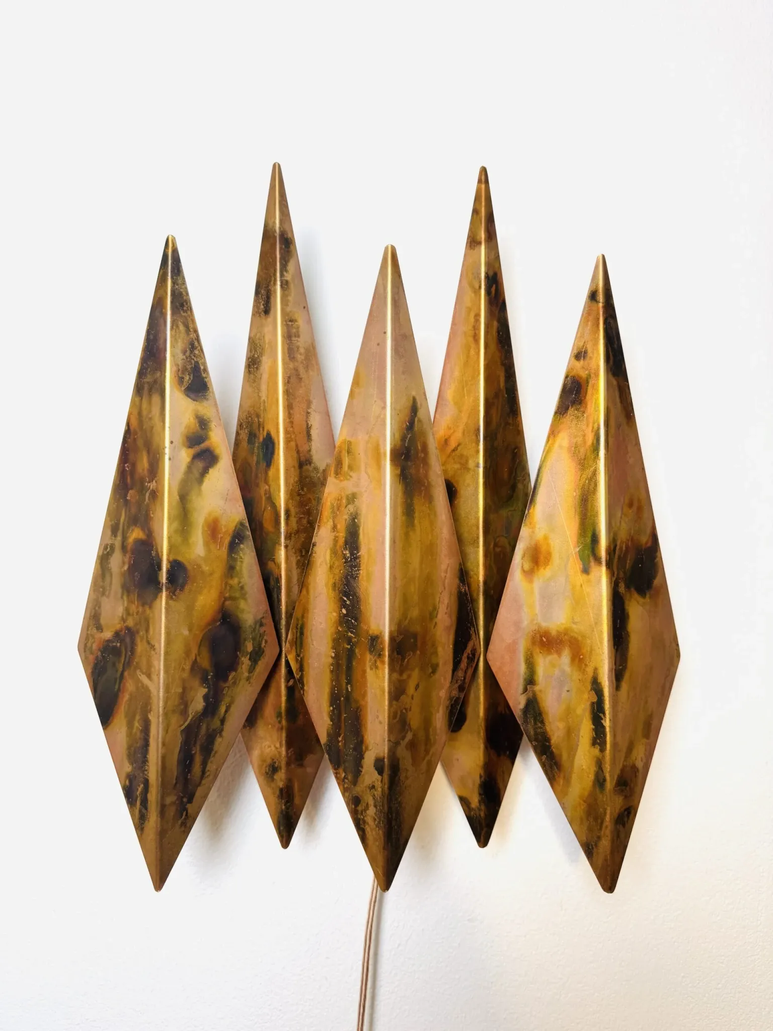 Model 5160 Brutalist Wall Light By Svend Aage Holm-Sørensen For Holm-Sørensen & Co, Denmark, 1960S