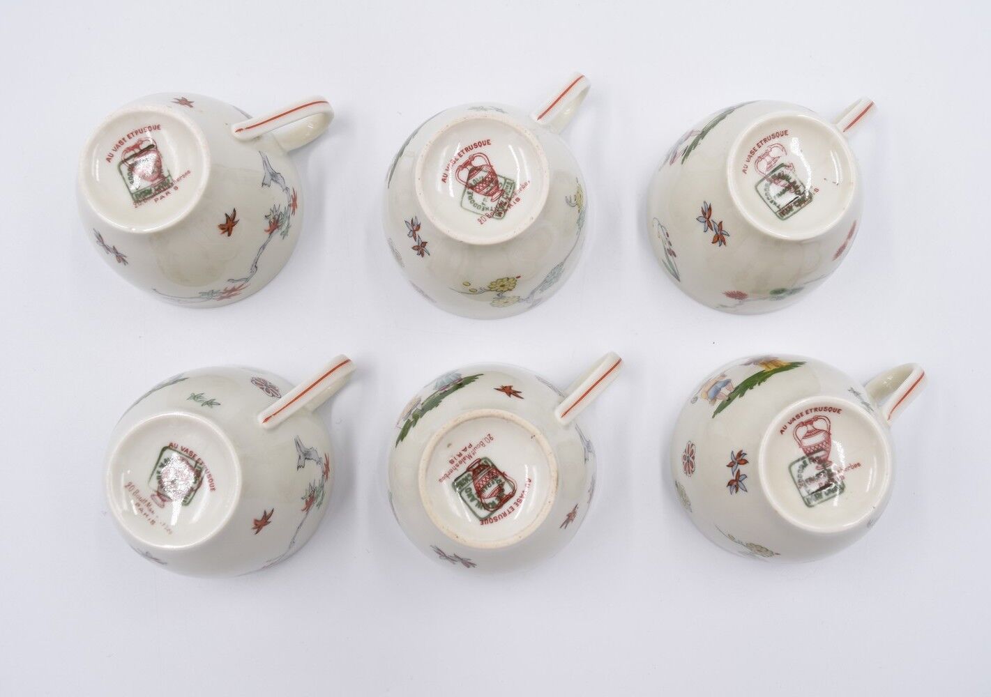 Limoges Haviland porcelain coffee service for Au Vase Etruscan chinese décor