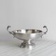 Silver-plated metal footed bowl