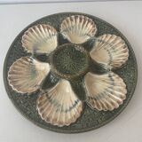 Assiette a huitres barbotine