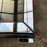 Chrome dining table and glass system