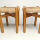 Pair of vintage stools called Méribel by Charlotte PERRIAND