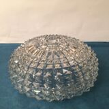 Large globe for round ceiling lamp in white glass (without the support)