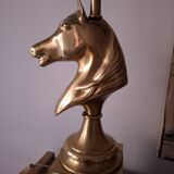 1980s horse head table lamp
