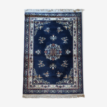 Oriental Persian carpet midnight blue 170x120cm