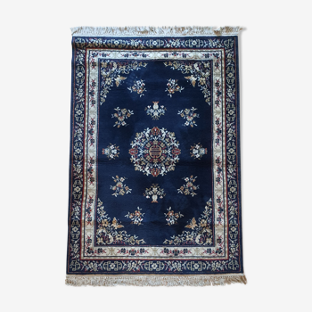 Tapis oriental persan bleu nuit 170x120cm