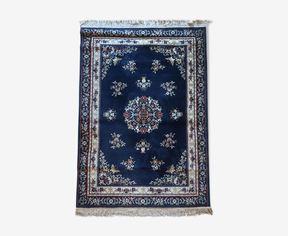 Tapis oriental persan bleu nuit 170x120cm
