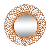 Rattan mirror 68cm
