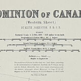 Antique Map of Canada (Western Sheet) circa 1869 Keith Johnston Royal Atlas Hand coloured map
