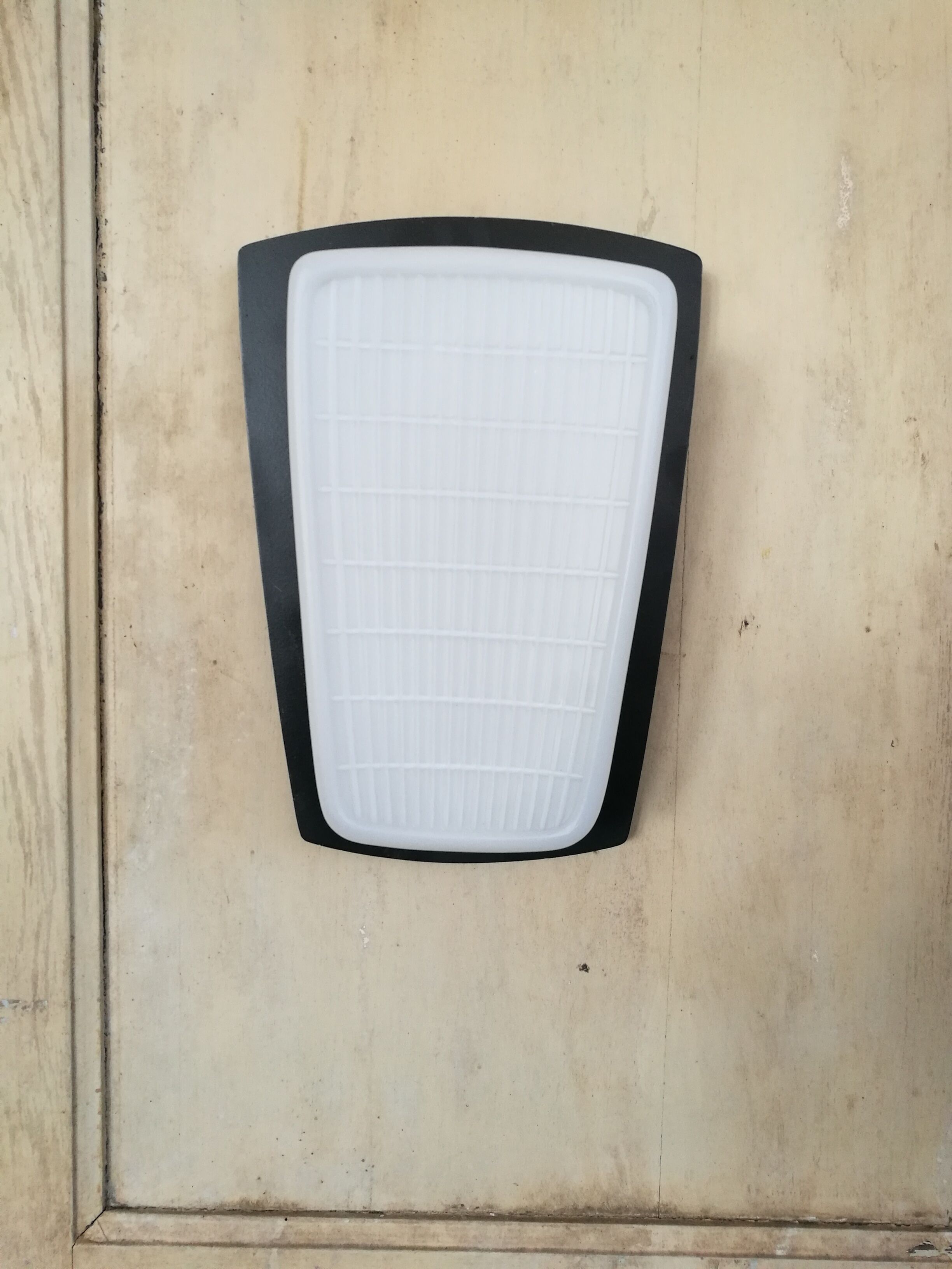 Pair of opaline and metal wall lamps