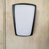 Pair of opaline and metal wall lamps