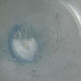 Pair of vintage biot bubbled blown glass soliflores