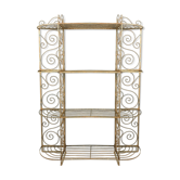 Iron art nouveau vintage baker's shelf