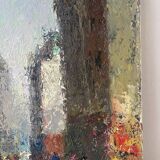 Street scene, oil on canvas, signed 1958