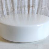 Bauhaus style ceiling or wall light in opaline glass - mid-20th century
