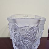 Peony lalique vase