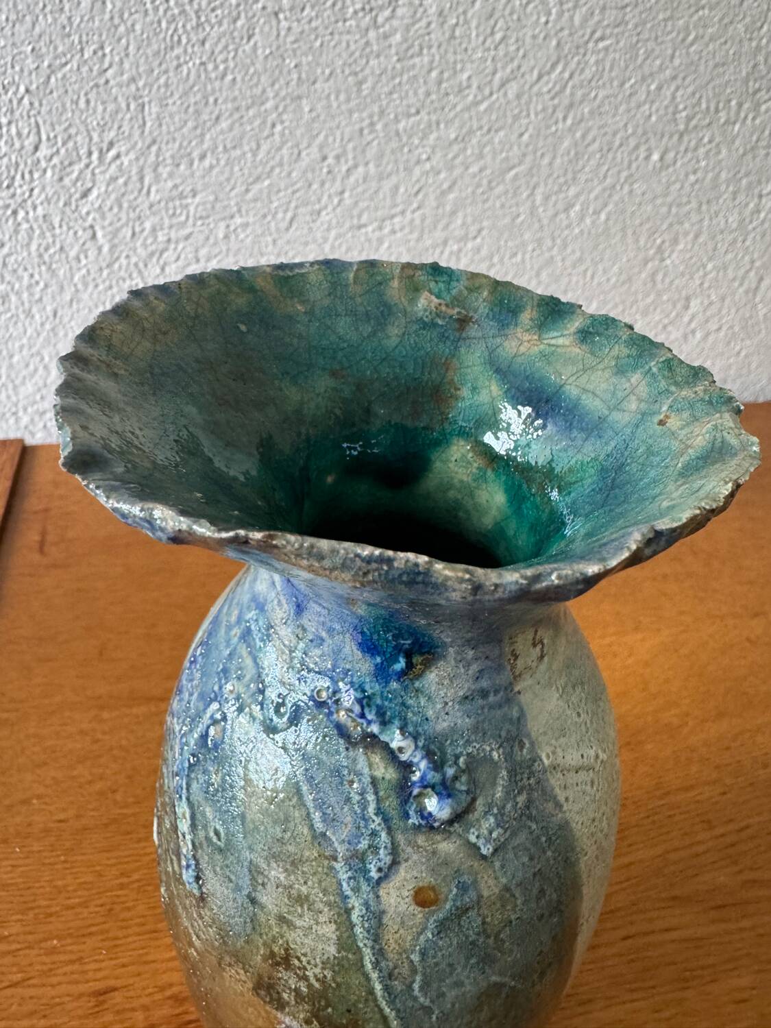 Vintage raku vase