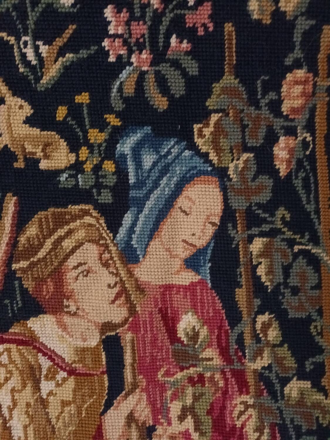"The Harvest" handmade tapestry from the 20th century