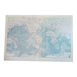 Old map of the seas from 1928