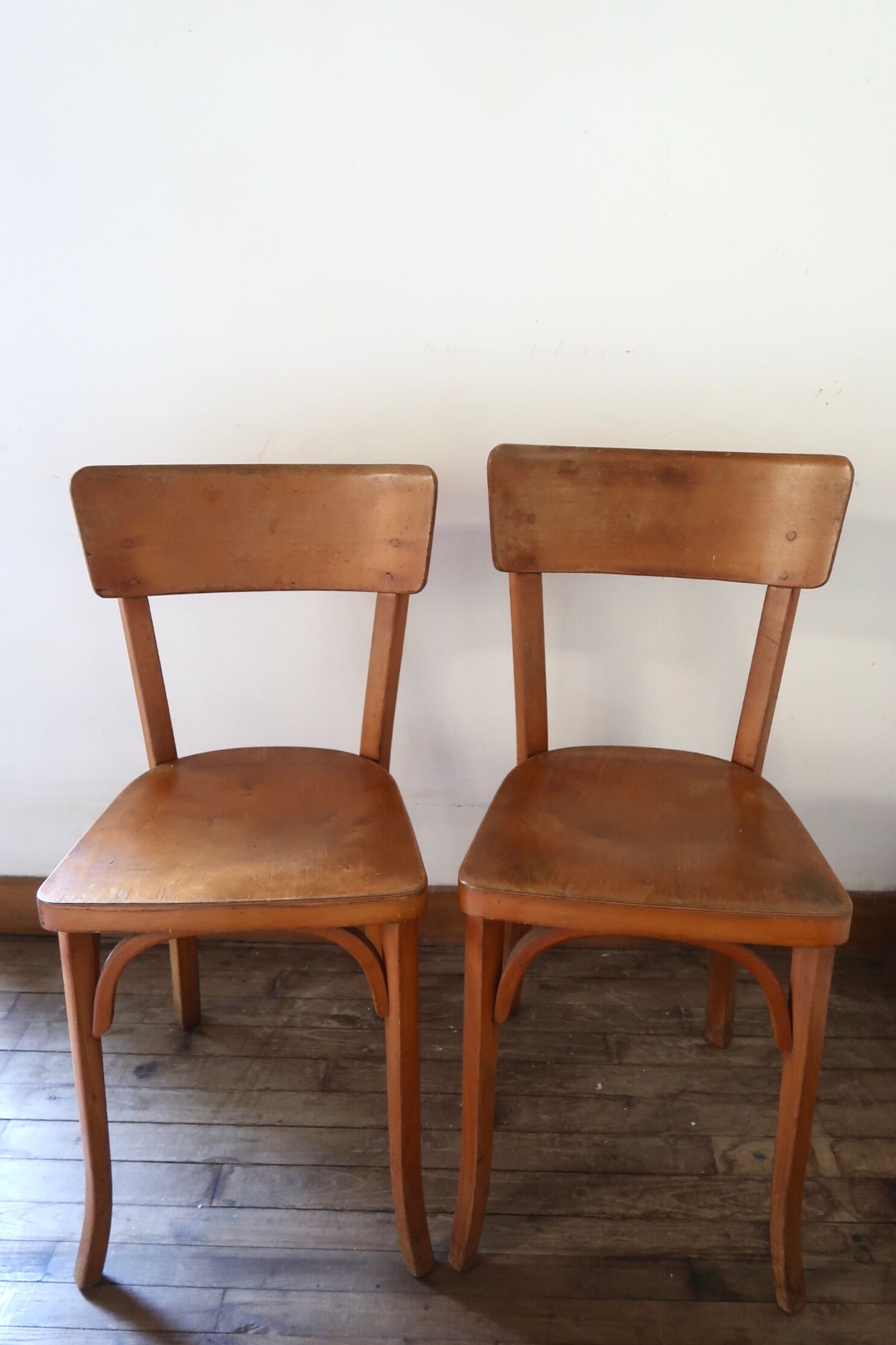 Lot de 2 chaises bistrot Baumann