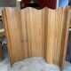 Baumann style wooden free-standing folding screen vintage 1950s