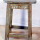 Old Burmese teak workshop stool