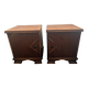 A pair of Art Deco bedside tables
