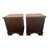 Paire de tables de chevet Art Déco