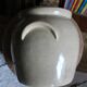 Vase garden pot glazed stoneware with two handles