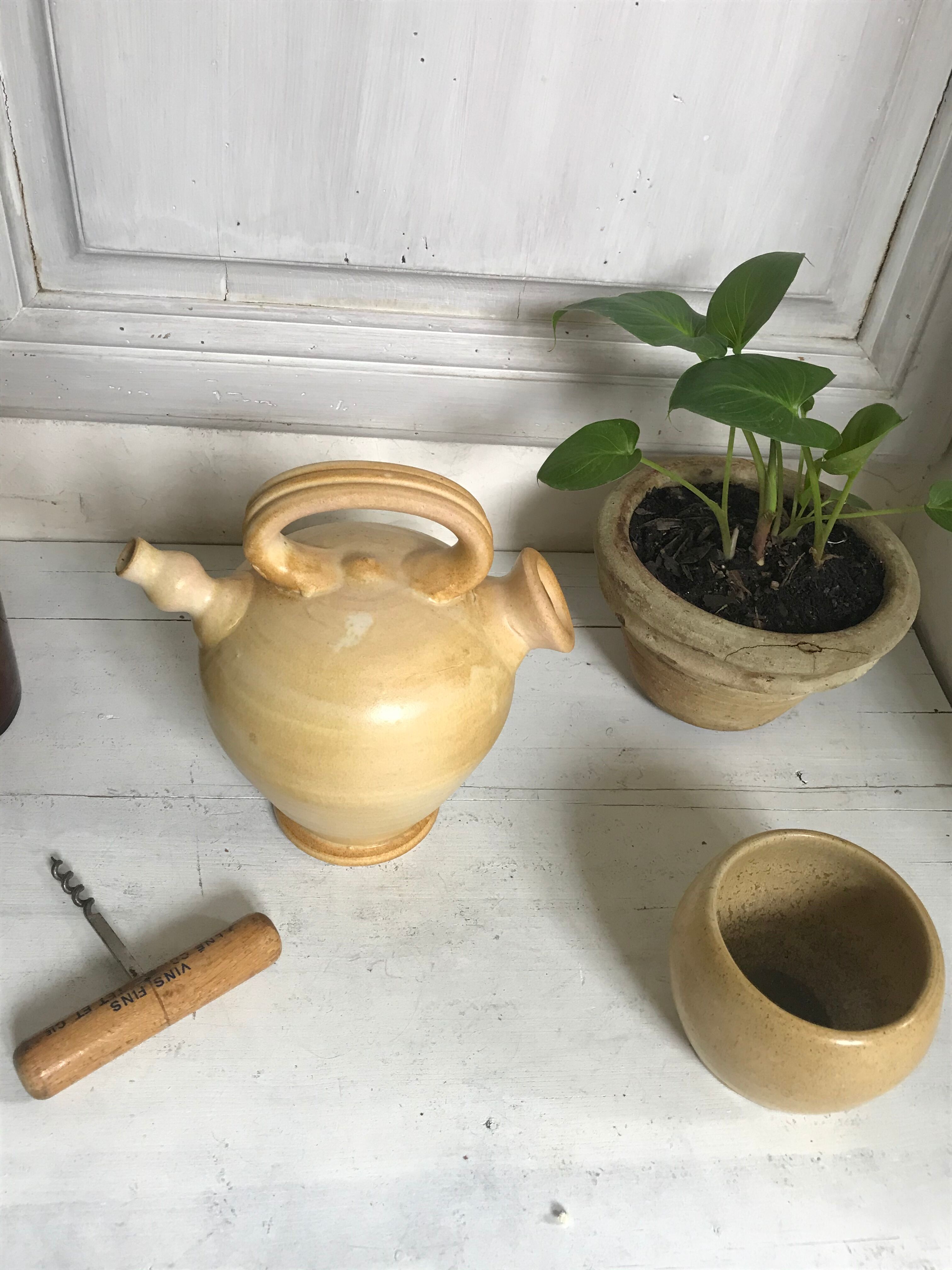 Vintage ceramic pitcher Vallauris